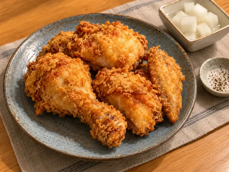 후라이드치킨 음식 사진 4