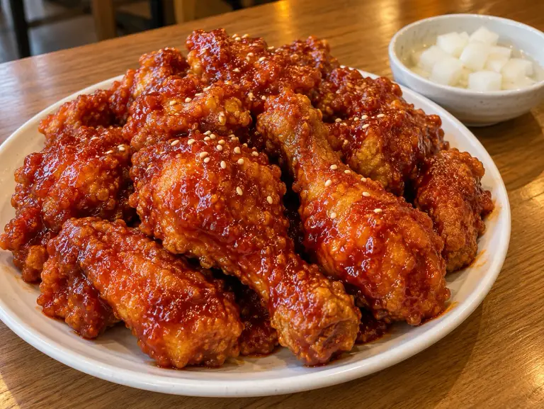 양념치킨 음식 사진 2