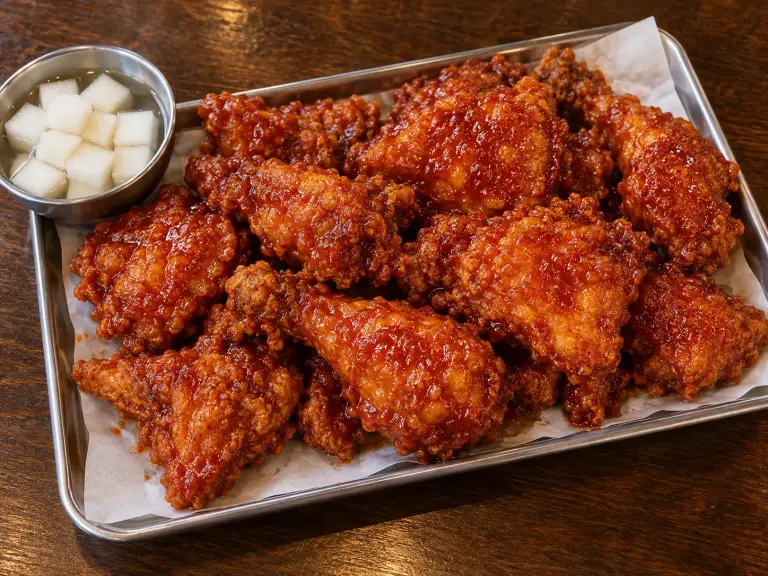 양념치킨 음식 사진 5