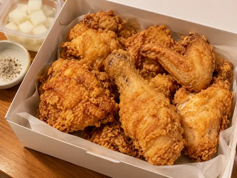 후라이드치킨 음식 사진 7