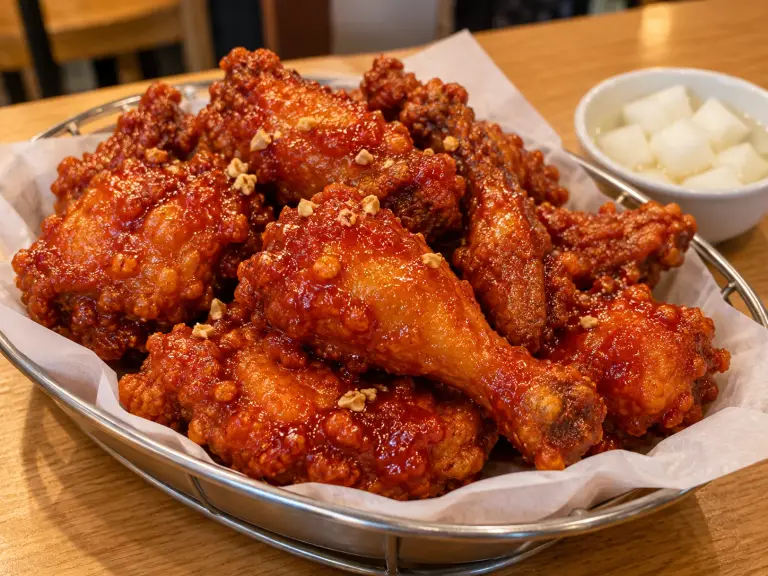 양념치킨 음식 사진 6